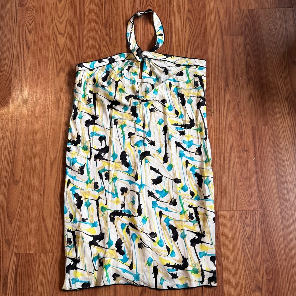 Worth Retro Women’s Multicolor Abstract Print Women's‎ Halter Dress size 12